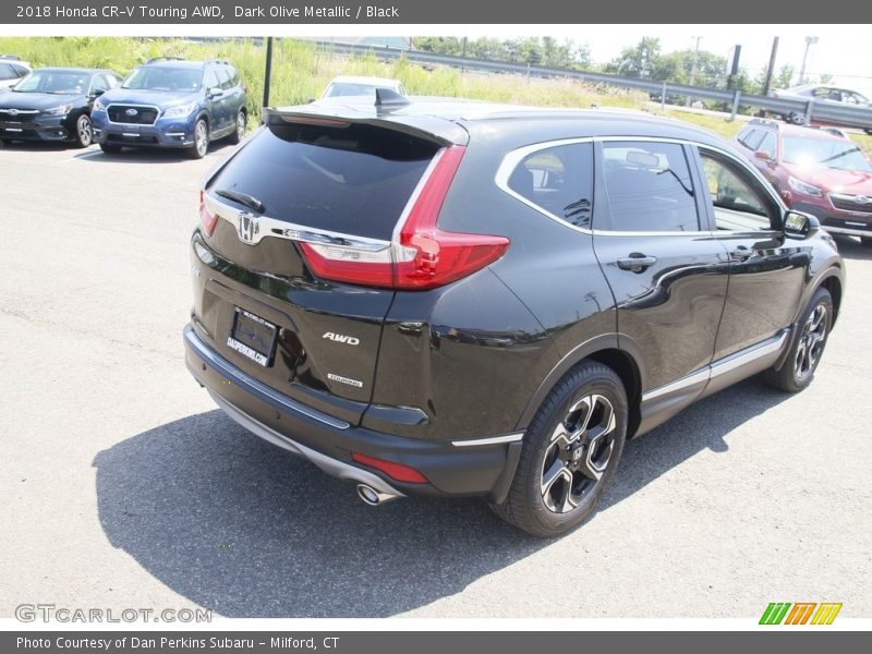 Dark Olive Metallic / Black 2018 Honda CR-V Touring AWD