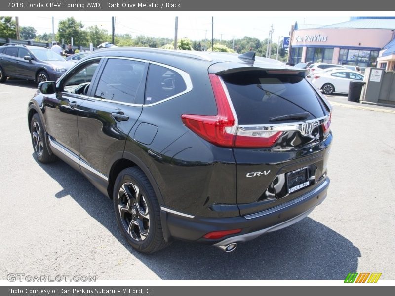 Dark Olive Metallic / Black 2018 Honda CR-V Touring AWD
