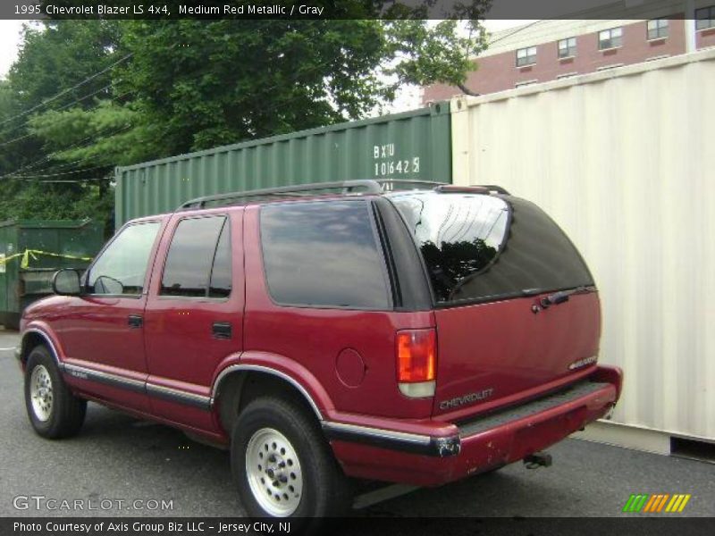 Medium Red Metallic / Gray 1995 Chevrolet Blazer LS 4x4