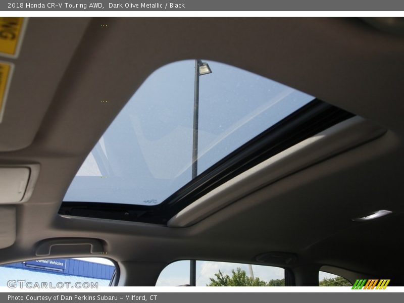 Dark Olive Metallic / Black 2018 Honda CR-V Touring AWD