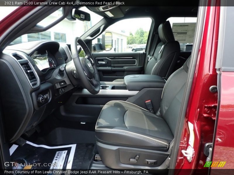 Front Seat of 2021 2500 Laramie Crew Cab 4x4