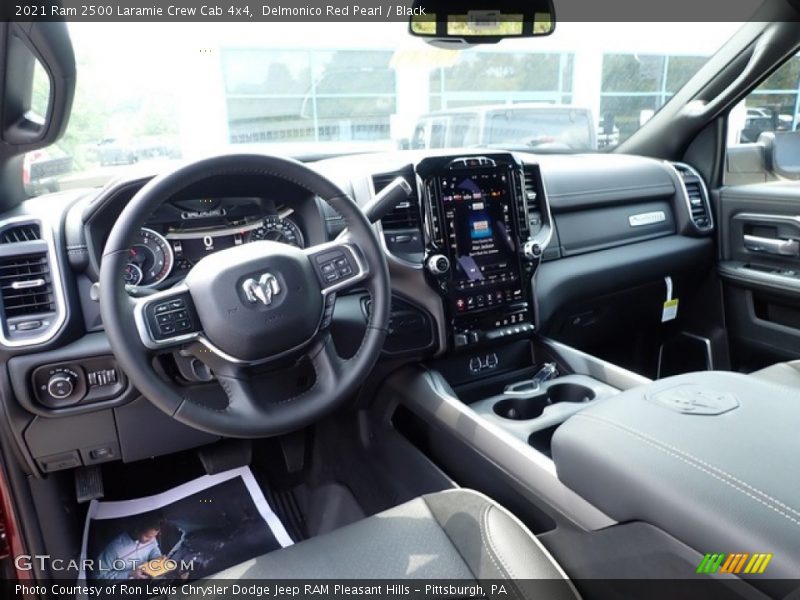 Front Seat of 2021 2500 Laramie Crew Cab 4x4
