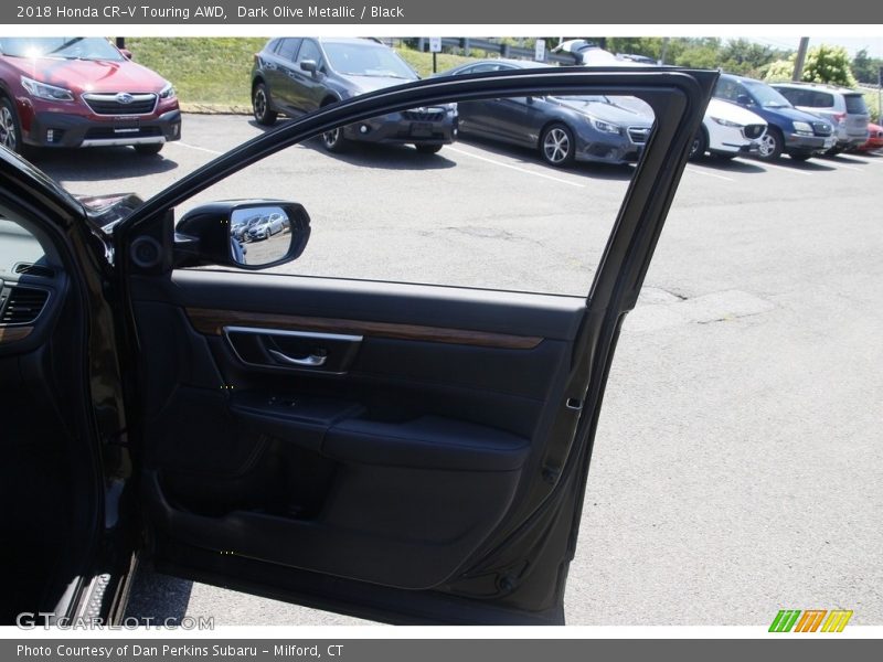 Dark Olive Metallic / Black 2018 Honda CR-V Touring AWD
