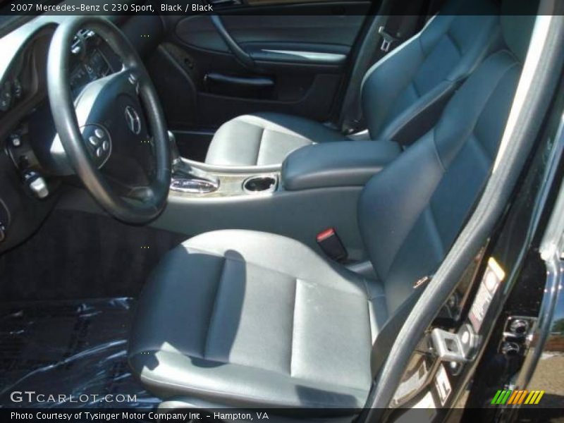 Black / Black 2007 Mercedes-Benz C 230 Sport