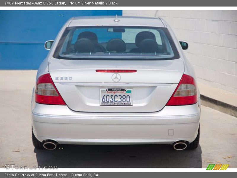 Iridium Silver Metallic / Black 2007 Mercedes-Benz E 350 Sedan