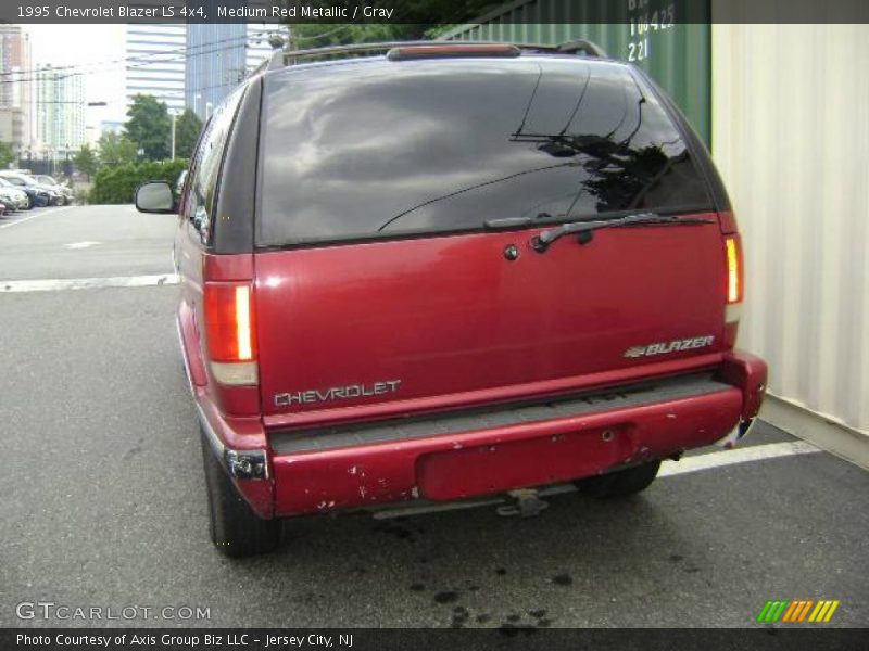 Medium Red Metallic / Gray 1995 Chevrolet Blazer LS 4x4