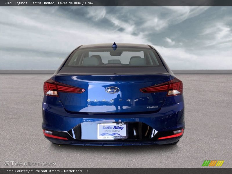 Lakeside Blue / Gray 2020 Hyundai Elantra Limited