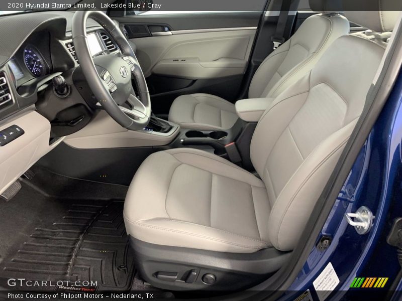 Lakeside Blue / Gray 2020 Hyundai Elantra Limited