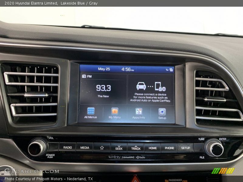 Lakeside Blue / Gray 2020 Hyundai Elantra Limited