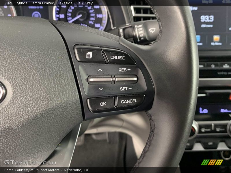 Lakeside Blue / Gray 2020 Hyundai Elantra Limited
