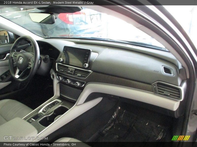 Modern Steel Metallic / Gray 2018 Honda Accord EX-L Sedan