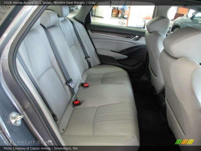 Modern Steel Metallic / Gray 2018 Honda Accord EX-L Sedan