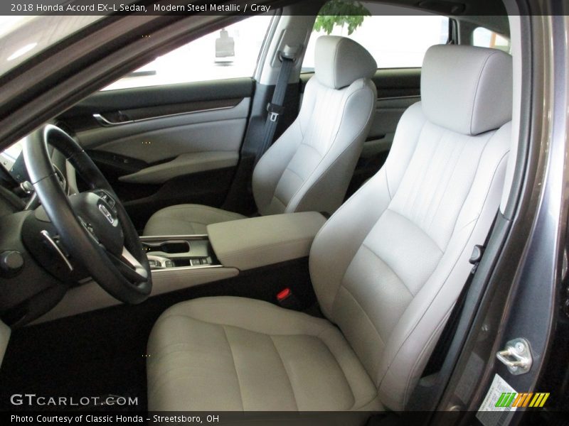 Modern Steel Metallic / Gray 2018 Honda Accord EX-L Sedan