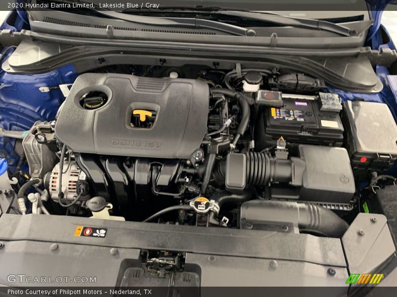 Lakeside Blue / Gray 2020 Hyundai Elantra Limited
