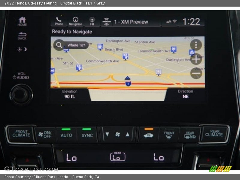 Crystal Black Pearl / Gray 2022 Honda Odyssey Touring