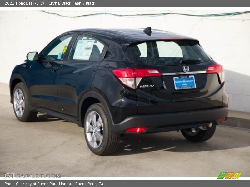 Crystal Black Pearl / Black 2022 Honda HR-V LX