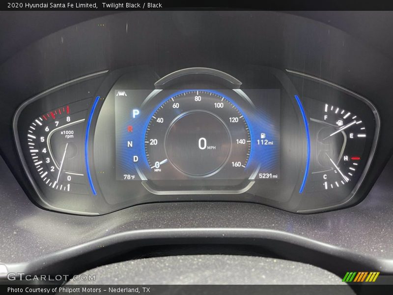  2020 Santa Fe Limited Limited Gauges