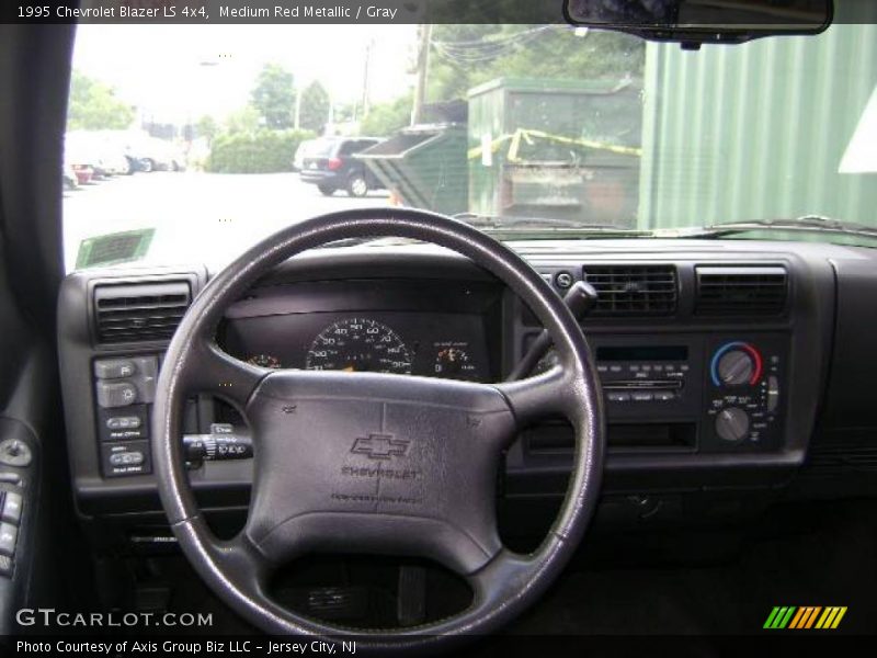 Medium Red Metallic / Gray 1995 Chevrolet Blazer LS 4x4