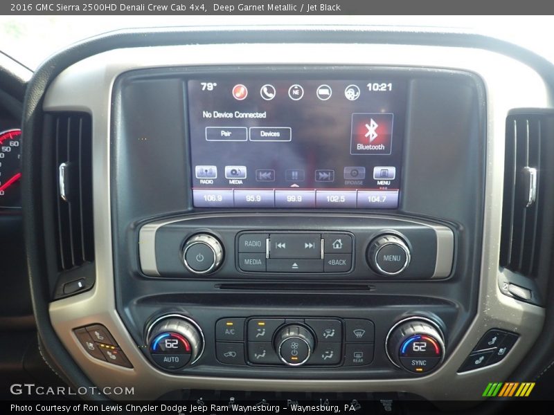 Controls of 2016 Sierra 2500HD Denali Crew Cab 4x4