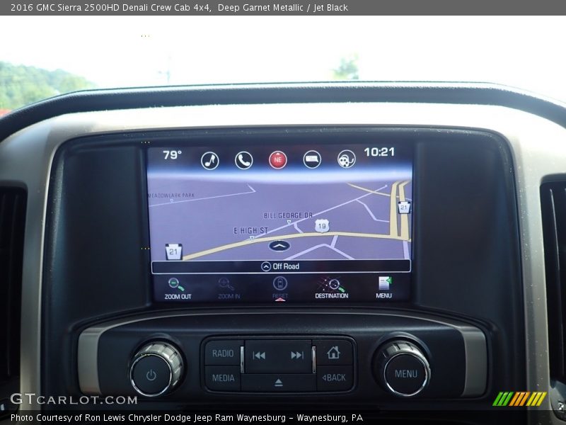 Navigation of 2016 Sierra 2500HD Denali Crew Cab 4x4