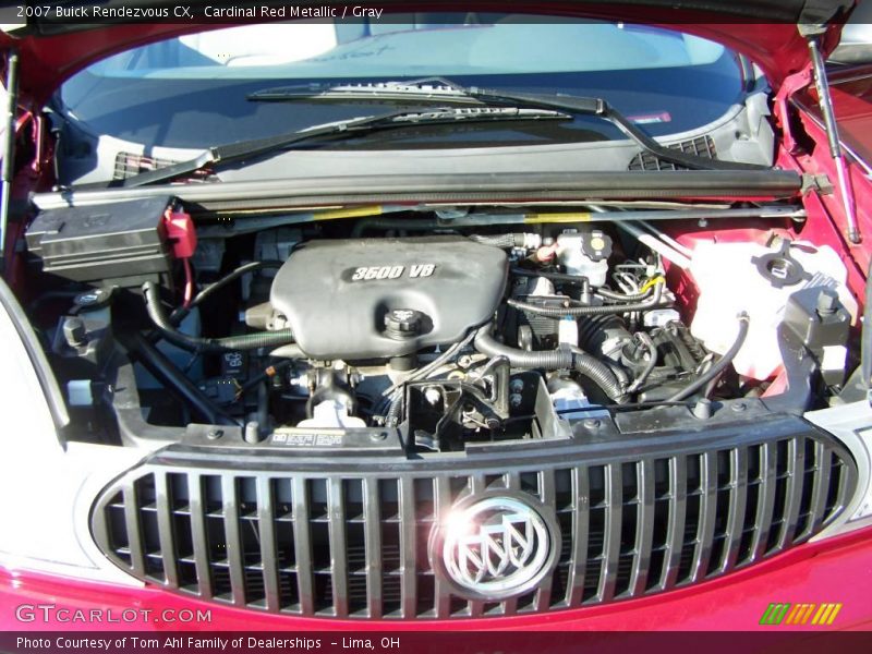 Cardinal Red Metallic / Gray 2007 Buick Rendezvous CX