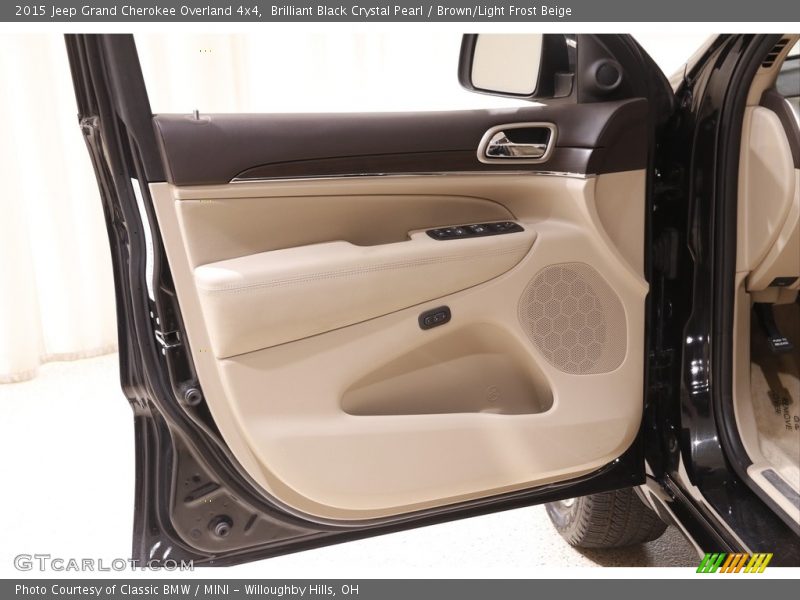 Brilliant Black Crystal Pearl / Brown/Light Frost Beige 2015 Jeep Grand Cherokee Overland 4x4