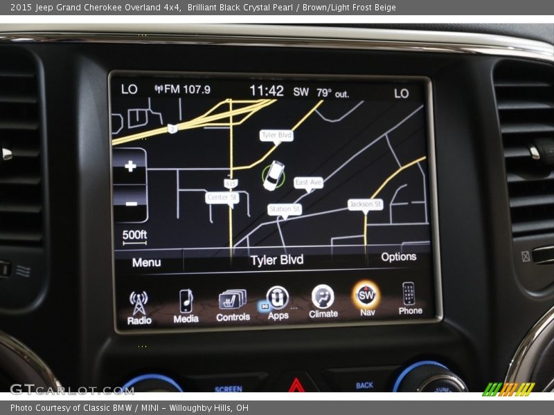 Brilliant Black Crystal Pearl / Brown/Light Frost Beige 2015 Jeep Grand Cherokee Overland 4x4