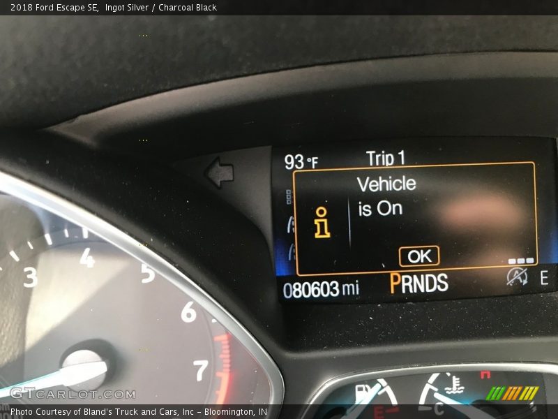 Ingot Silver / Charcoal Black 2018 Ford Escape SE