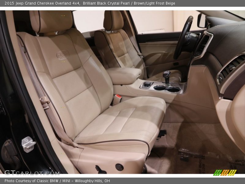 Brilliant Black Crystal Pearl / Brown/Light Frost Beige 2015 Jeep Grand Cherokee Overland 4x4