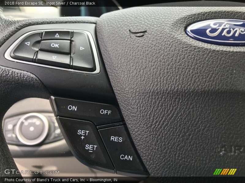 Ingot Silver / Charcoal Black 2018 Ford Escape SE