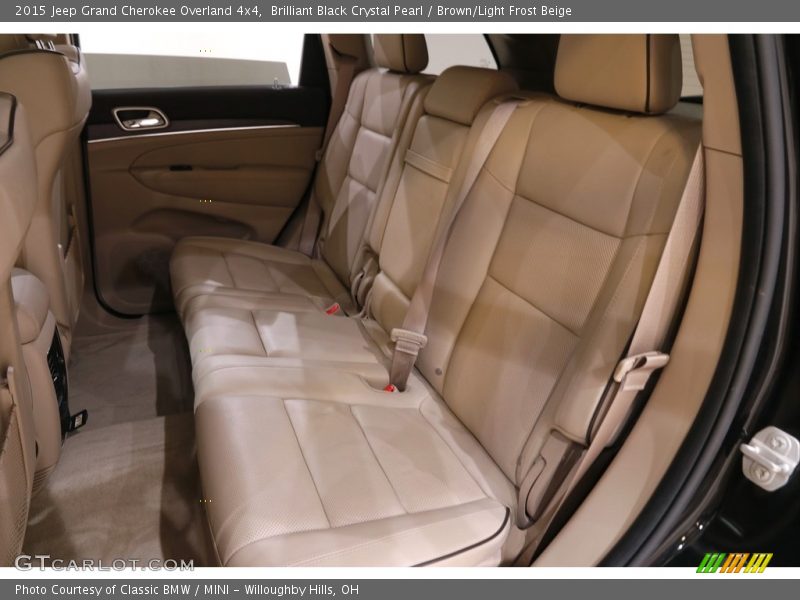 Brilliant Black Crystal Pearl / Brown/Light Frost Beige 2015 Jeep Grand Cherokee Overland 4x4