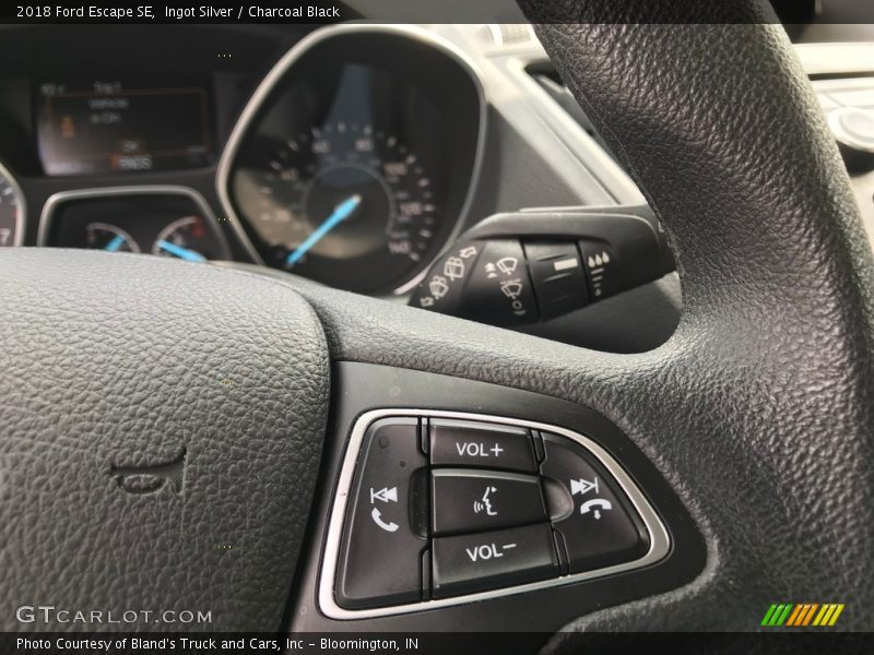 Ingot Silver / Charcoal Black 2018 Ford Escape SE