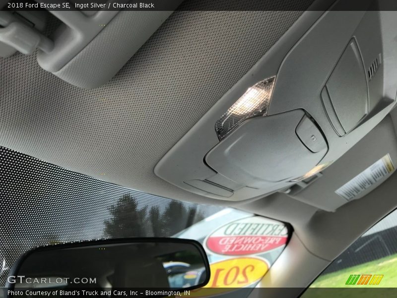 Ingot Silver / Charcoal Black 2018 Ford Escape SE