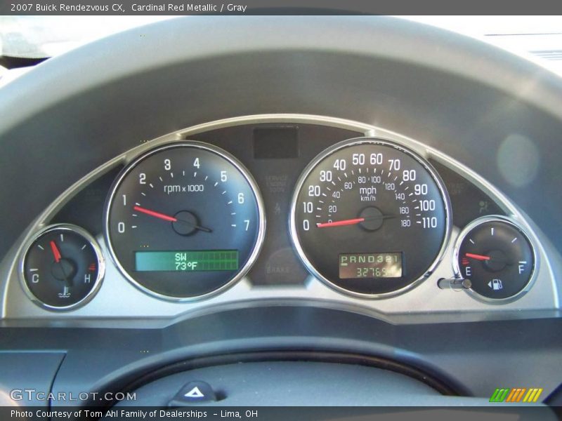 Cardinal Red Metallic / Gray 2007 Buick Rendezvous CX