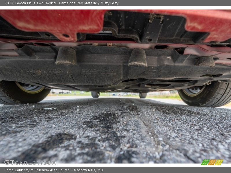Barcelona Red Metallic / Misty Gray 2014 Toyota Prius Two Hybrid