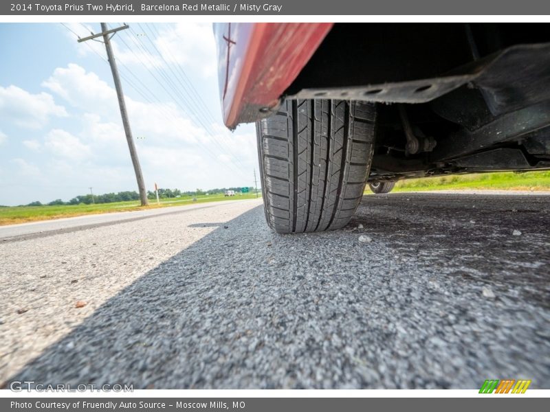 Barcelona Red Metallic / Misty Gray 2014 Toyota Prius Two Hybrid