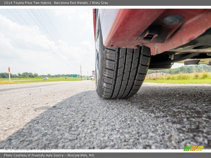 Barcelona Red Metallic / Misty Gray 2014 Toyota Prius Two Hybrid