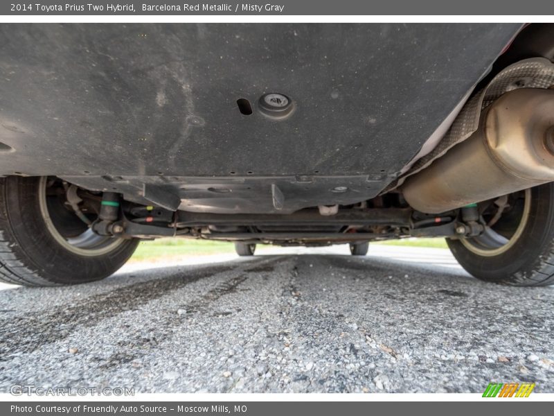 Barcelona Red Metallic / Misty Gray 2014 Toyota Prius Two Hybrid