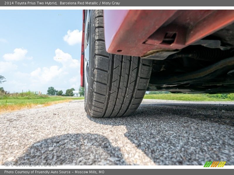 Barcelona Red Metallic / Misty Gray 2014 Toyota Prius Two Hybrid