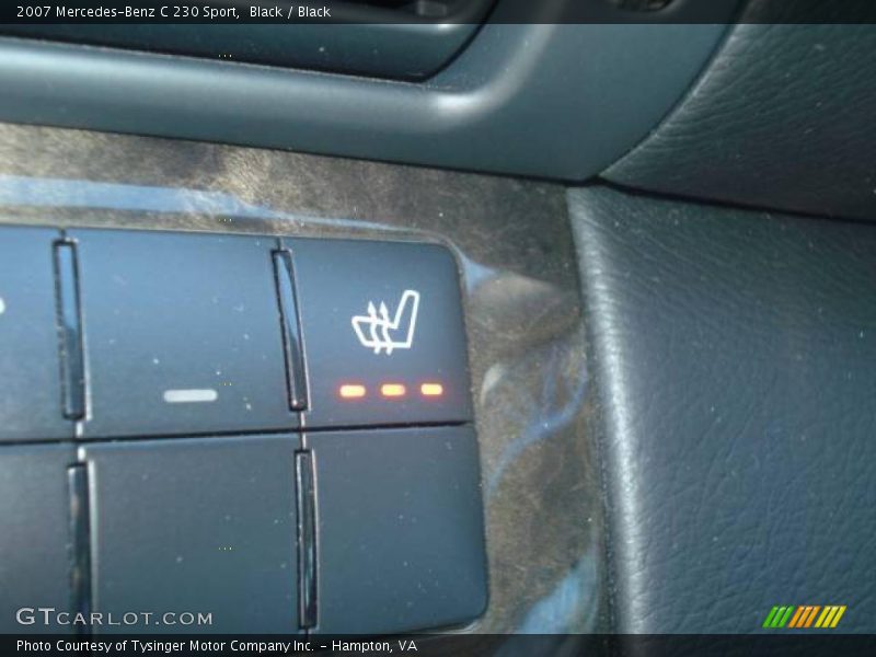 Black / Black 2007 Mercedes-Benz C 230 Sport