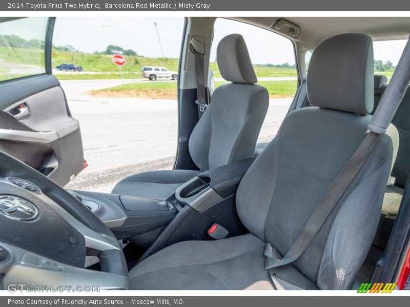 Barcelona Red Metallic / Misty Gray 2014 Toyota Prius Two Hybrid