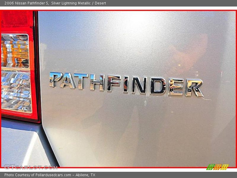 Silver Lightning Metallic / Desert 2006 Nissan Pathfinder S