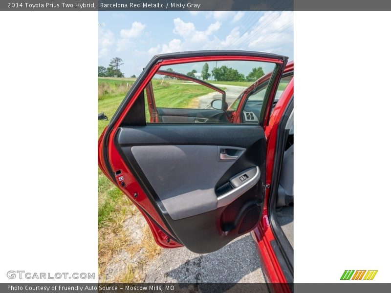 Barcelona Red Metallic / Misty Gray 2014 Toyota Prius Two Hybrid
