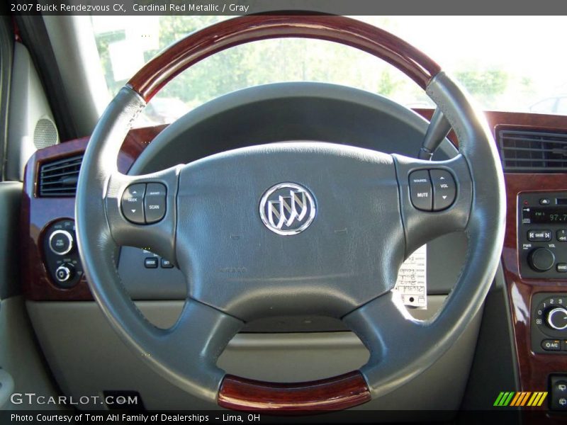 Cardinal Red Metallic / Gray 2007 Buick Rendezvous CX