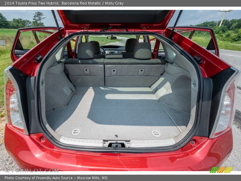 Barcelona Red Metallic / Misty Gray 2014 Toyota Prius Two Hybrid