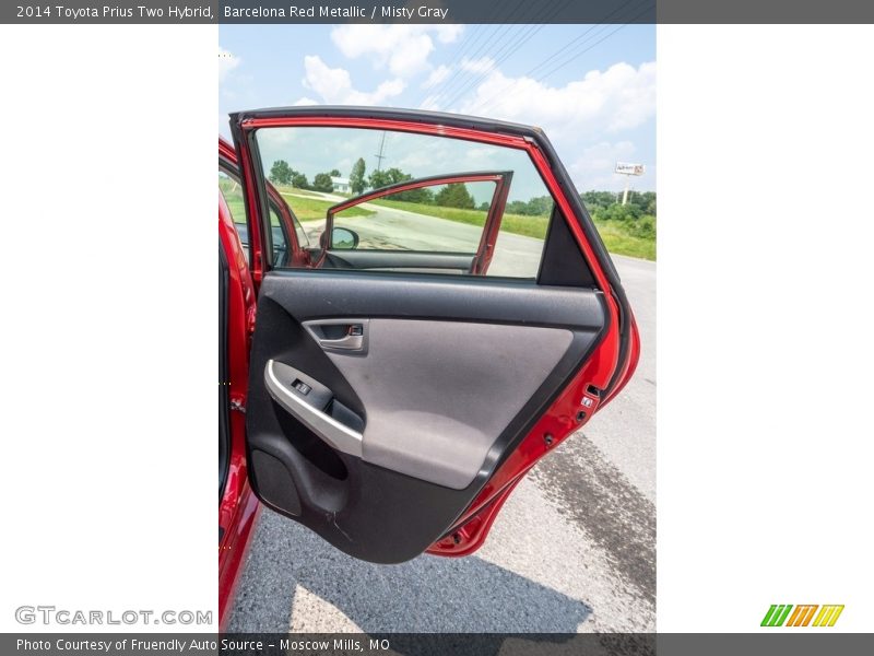 Barcelona Red Metallic / Misty Gray 2014 Toyota Prius Two Hybrid