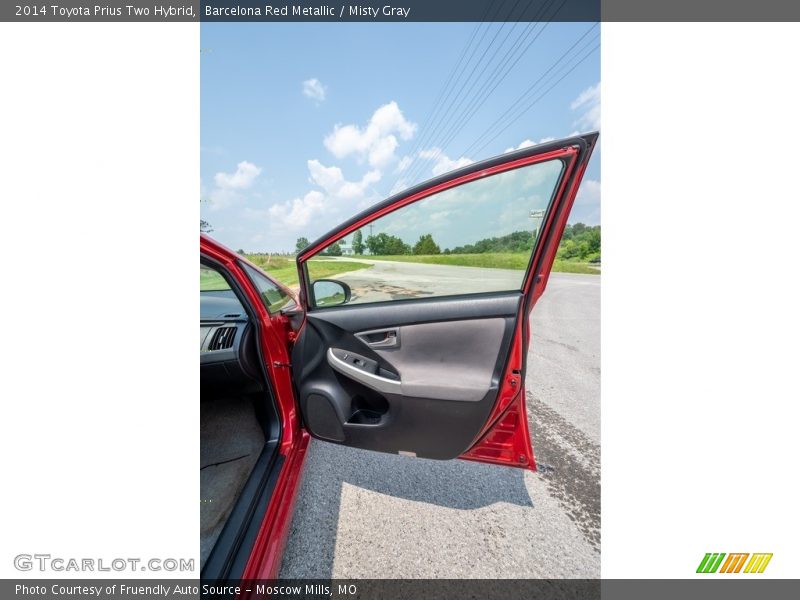 Barcelona Red Metallic / Misty Gray 2014 Toyota Prius Two Hybrid