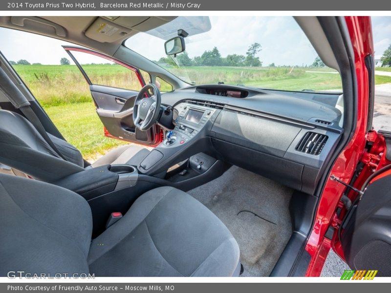 Barcelona Red Metallic / Misty Gray 2014 Toyota Prius Two Hybrid
