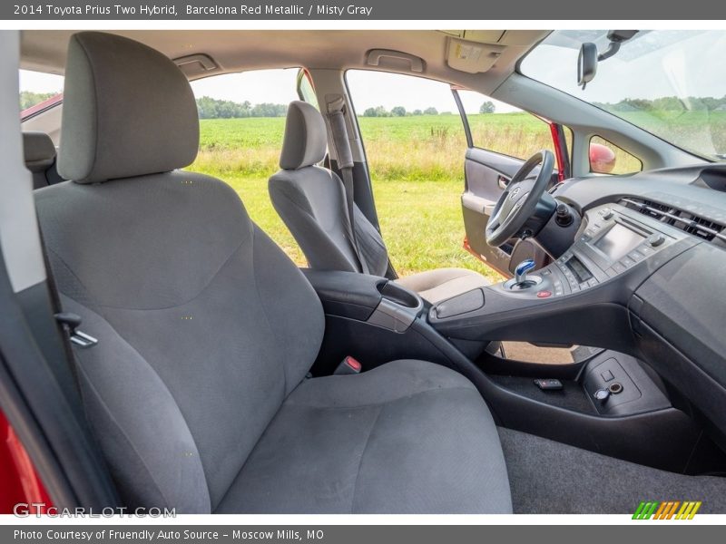 Barcelona Red Metallic / Misty Gray 2014 Toyota Prius Two Hybrid