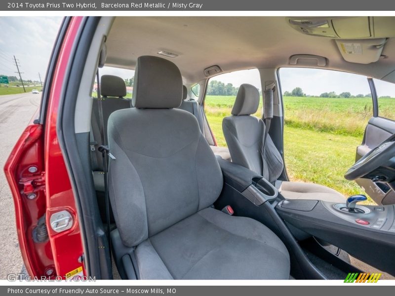 Barcelona Red Metallic / Misty Gray 2014 Toyota Prius Two Hybrid